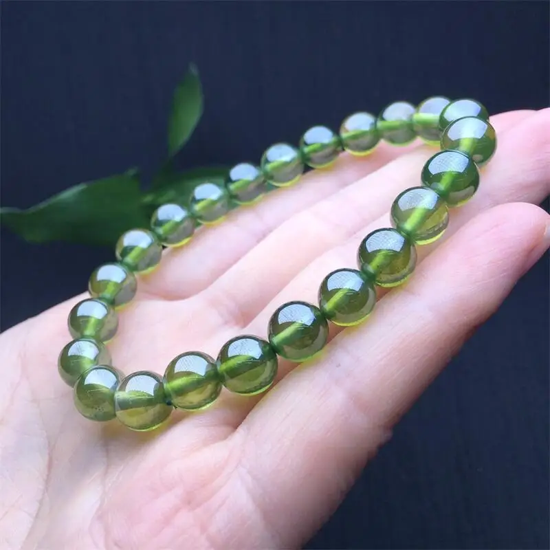 9MM Natural Starlight Emerald Bracelet Women Men Cool Chakra Bead Reiki Energy Stretch Bangles Wrist Jewelry 1PCS