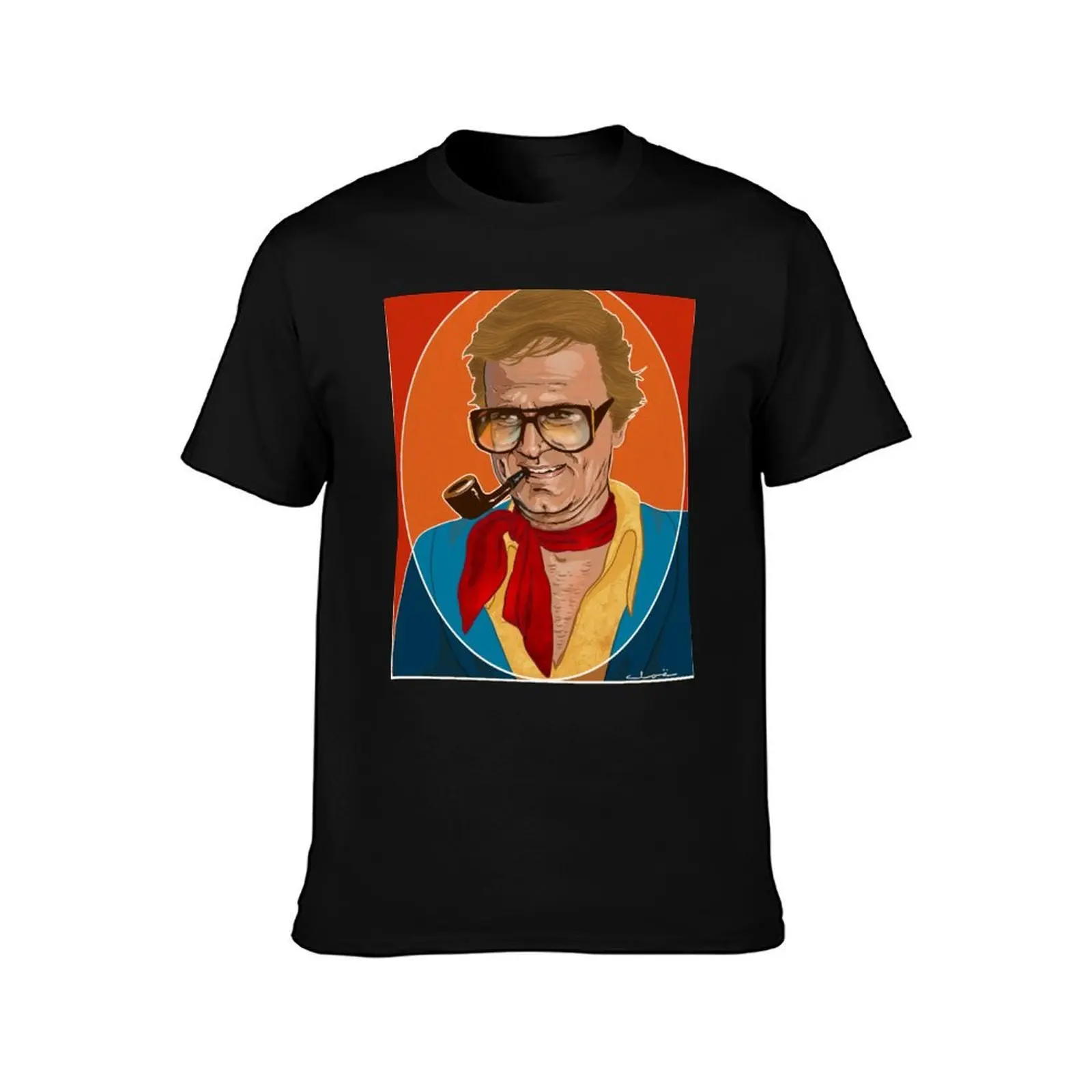 Charles Nelson Reilly T-Shirt, Summer Casual Cotton Tee, Oversized Streetwear Tops, Vintage Graphic Print, Unisex Men Women
