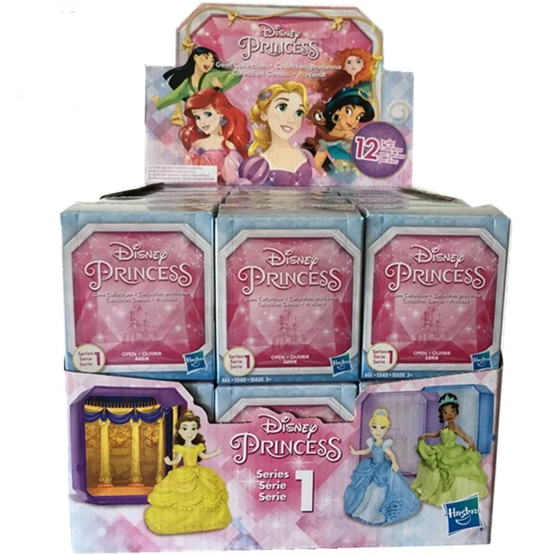 

Hasbro Disney Princess Gem Collection surprise Treasure Hunt Blind Box Doll Gifts Toy Model Anime Figures Collect Ornaments