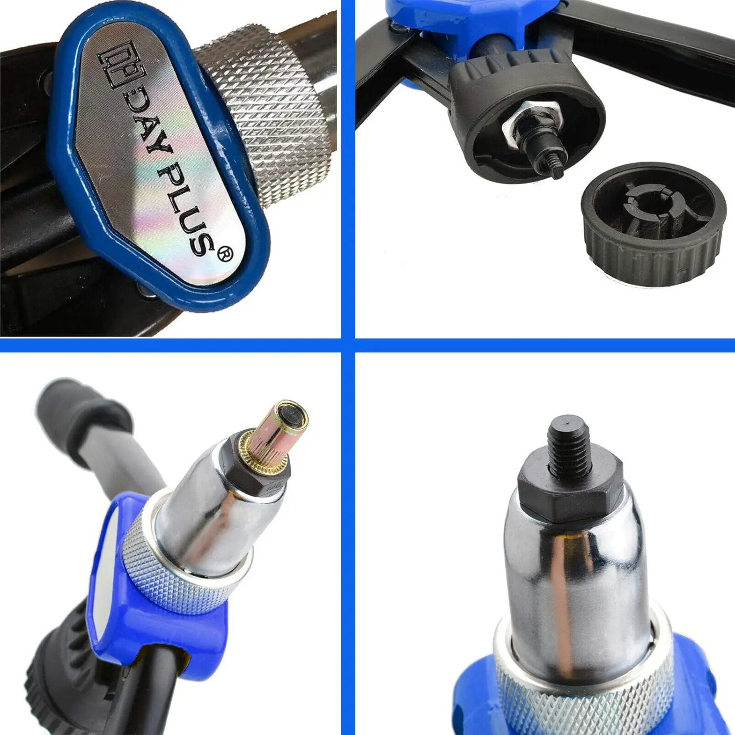 DayPlus-Juego de Alicates para tuercas de remache, juego de Alicates para tuercas de remache de rosca, 150 tuercas de remache en M5, M8, M10, M12,