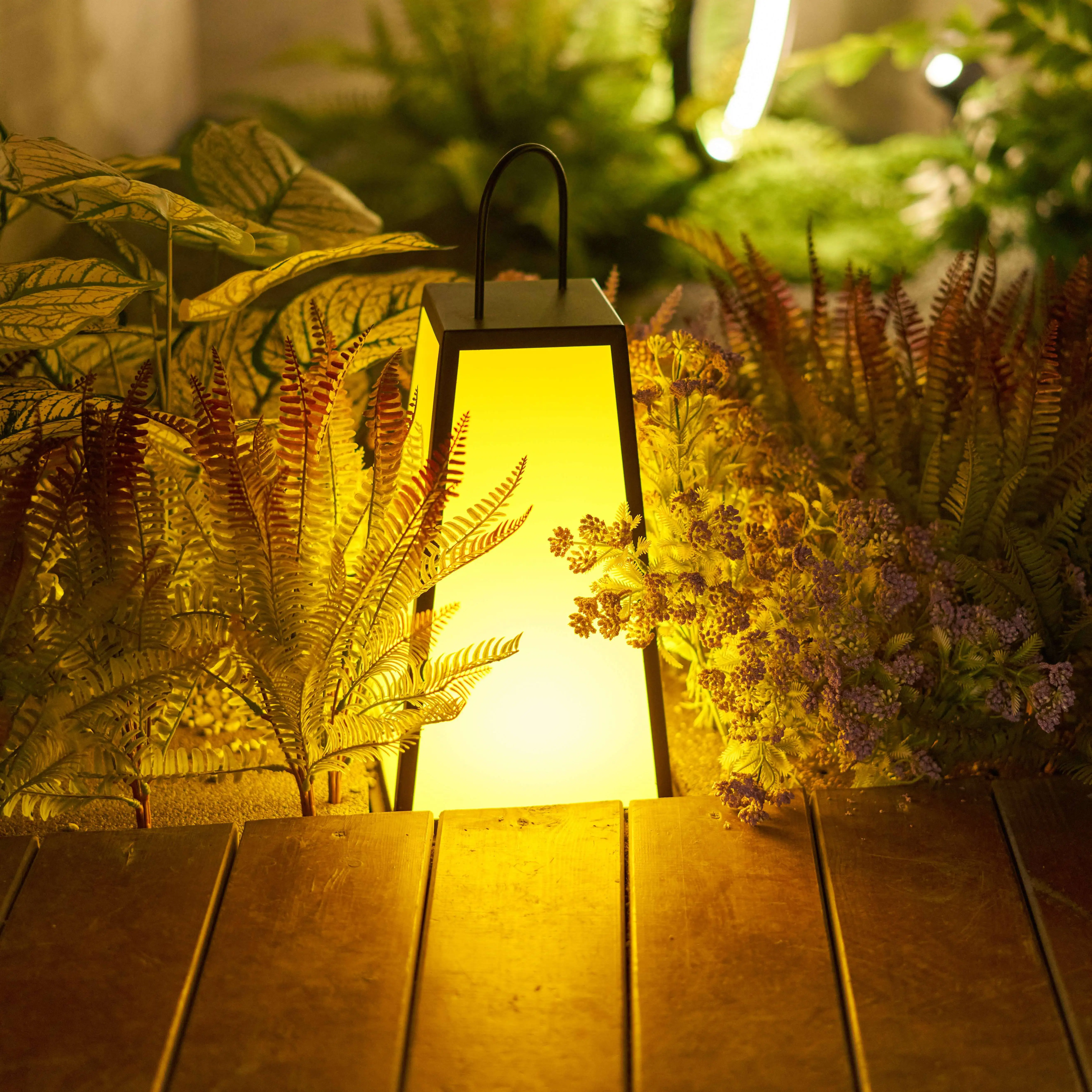 special design IP65 Waterproof Lamp Outdoor Decorative Lawn LED Garden trapezoid Light warm light lawn lamp