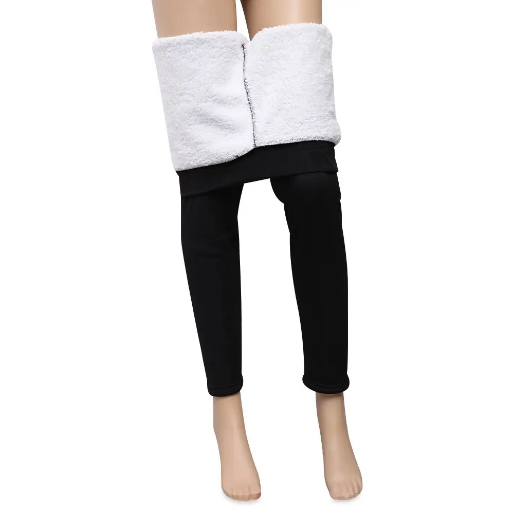 1PC Black Gray Winter Tight High Waist Pants Super Thick Cashmere Leggings Warm Pants S~5XL Size