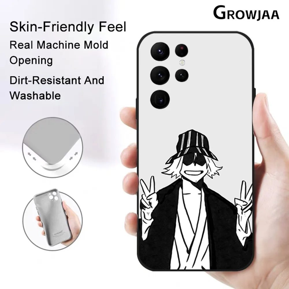 B-BLEACH Kisuke Urahara Phone Case For Samsung Galaxy S25 S24 S22 S23 Ultra S21 S20 Plus 5G Protective Silicone Funda