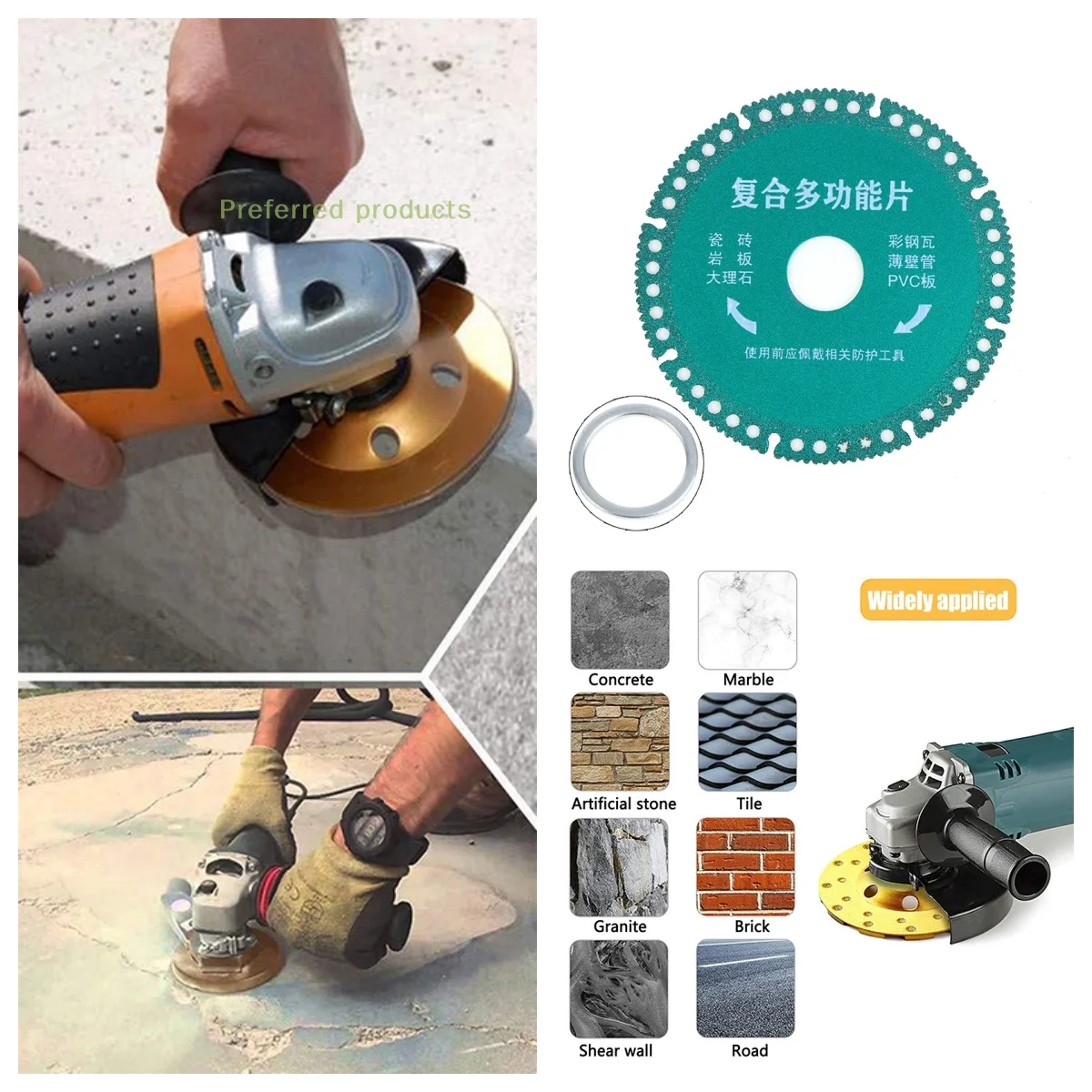 

4 Inch Concrete Turbo Diamond Grinding Cup Wheel 12 Segs Heavy Duty Angle Grinder Wheels For Angle Grinder