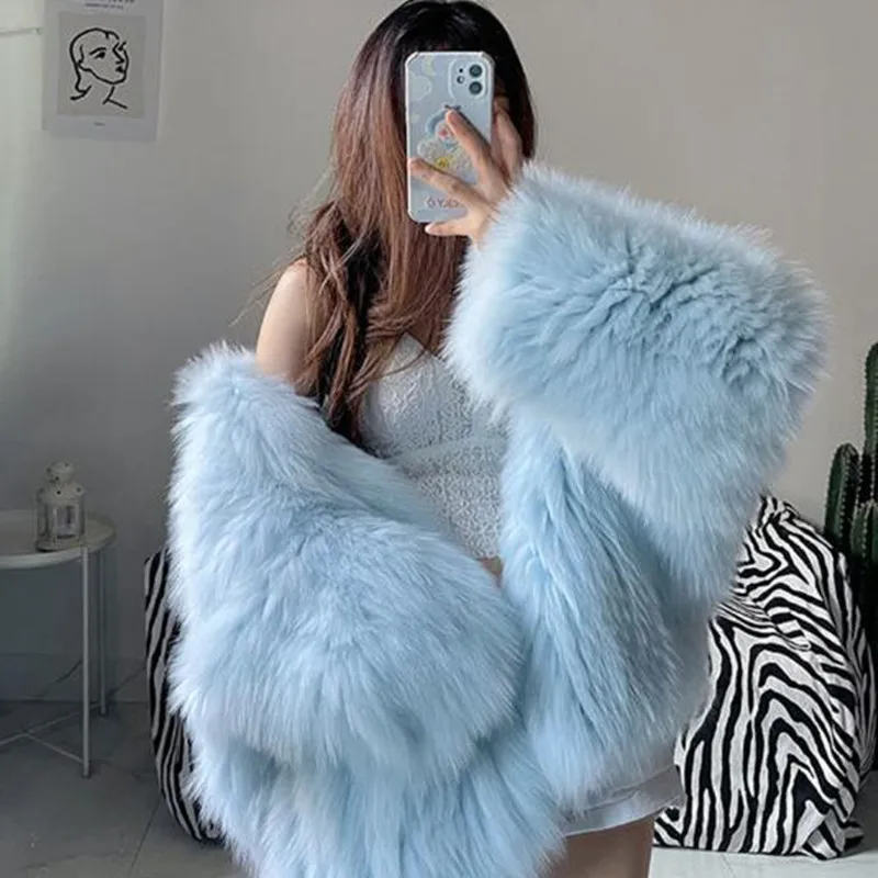 Autumn Winter Oversized White Black Warm Shaggy Hairy Faux Fur Coat Women with Hood Loose Casual Fluffy Jacket 2024