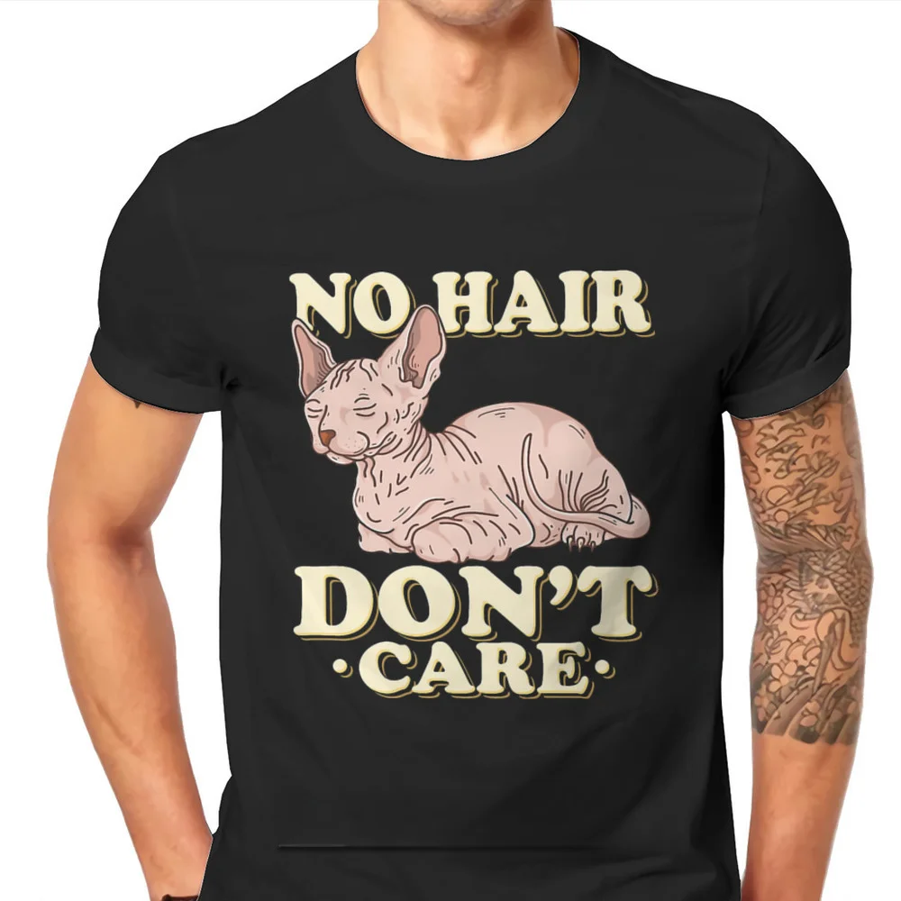 heavyweight Informal No Hair Sphinx Hip Hop TShirt Canadian Hairless Cat Sphynx Printed Tops Comfortable Male Unique Gift Idea