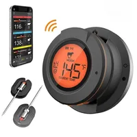 Wireless Meat Thermometer Digital Bluetooth Cooking Food Thermometer BBQ Grill Oven Smoker Support 2/4 Probe Free App Control
