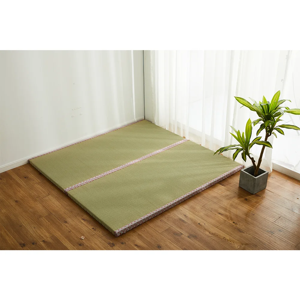 Tapete de palha dobrável, Tapete japonês Tatami, Ajuda a relaxar, Yoga Meditação