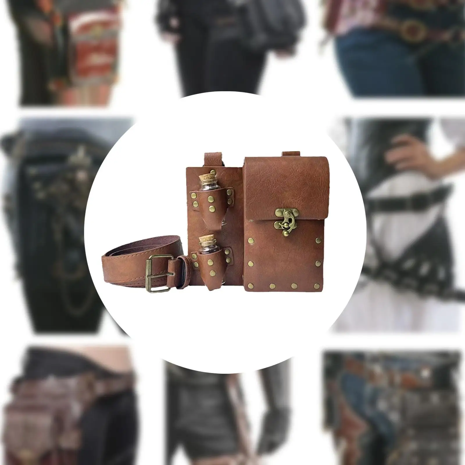 

Medieval Alchemy Belt Bag Belt Pouch Waist Bag for Men Casual Festival Travel