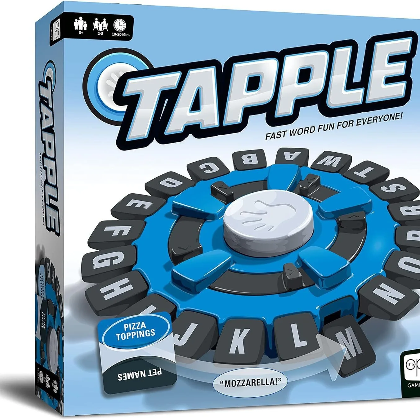 Tapple Word Game Board Game Fast-Paced Family for Choose a Category & Race Against The Timer to be Last Player Learning Game