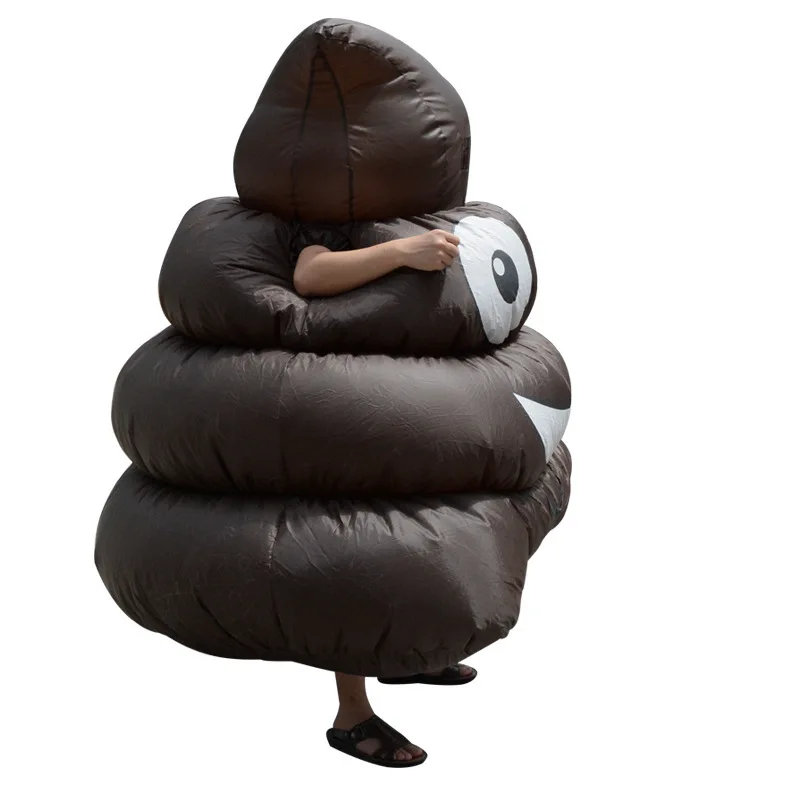 Adult Funny Inflatable Poo Costume Carnival Halloween Cosplay Costume Fancy Dress Party Spoof Poop Inflatable Costume - view 5
