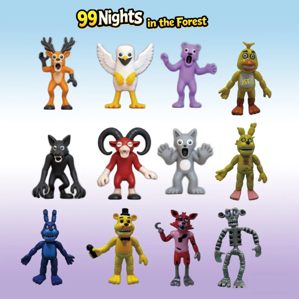 Cartoon Nieuwe 99 Nachten In Het Bos Figuur Speelgoed Pop Anime Kinderen Verjaardagscadeautjes model voor speelgoed Gift