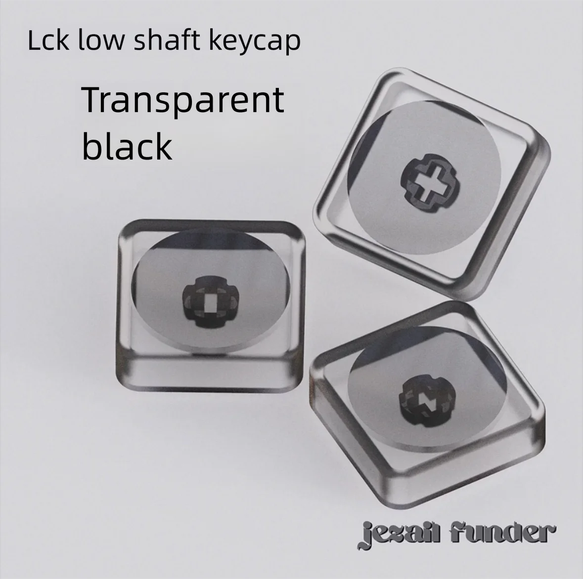 Non-engraved transparent LCK PC material mechanical keyboard low switch ultra-thin keycaps