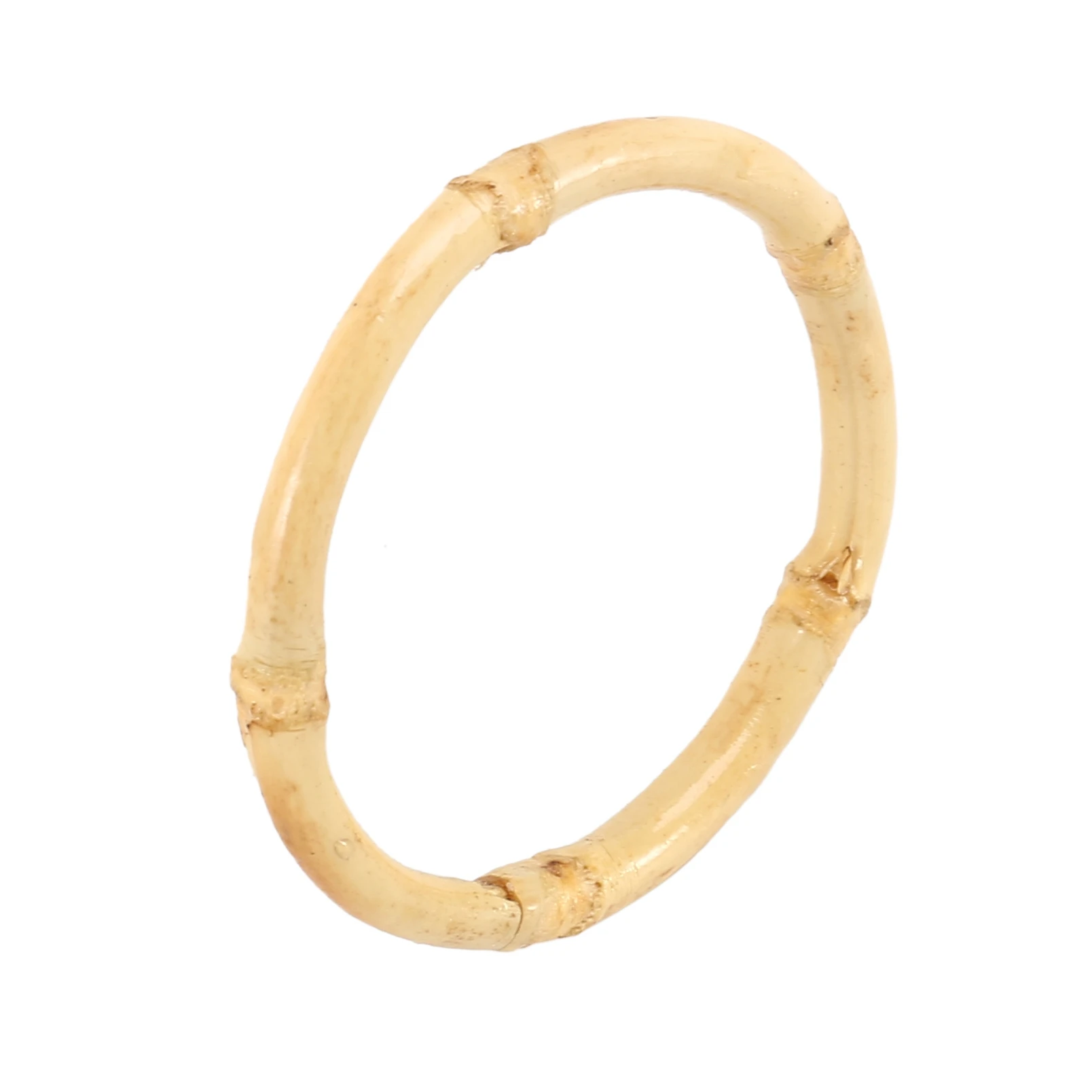 Anel de guardanapo de bambu feito à mão qualitativo natural rústico porta-guardanapo natural anéis decorações de mesa, conjunto de 6