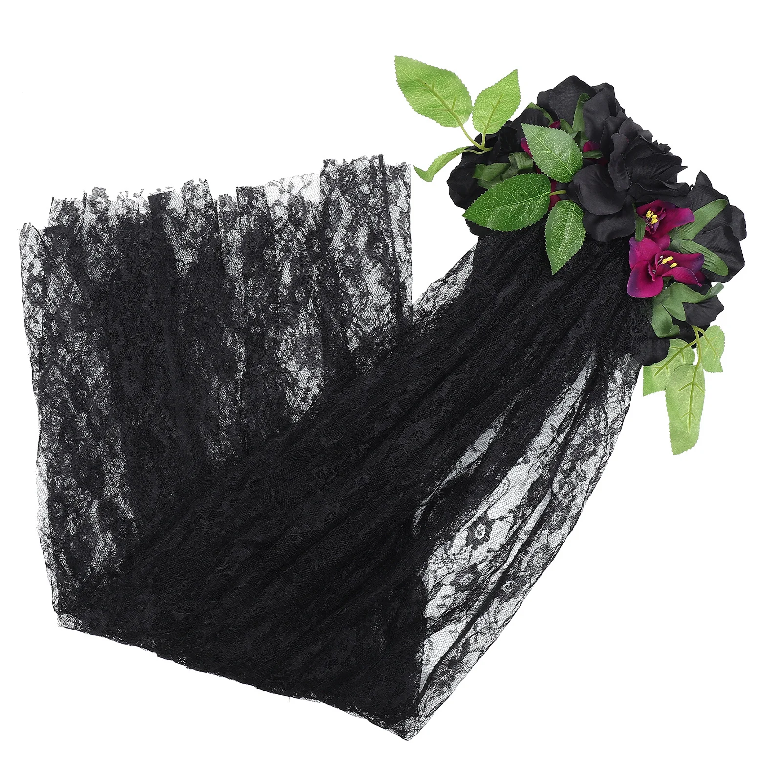 

Halloween Headwear Women Retro Hair Hoops Rose Patterned Band Party Hair Accessory Unique Gift Fashion Headband