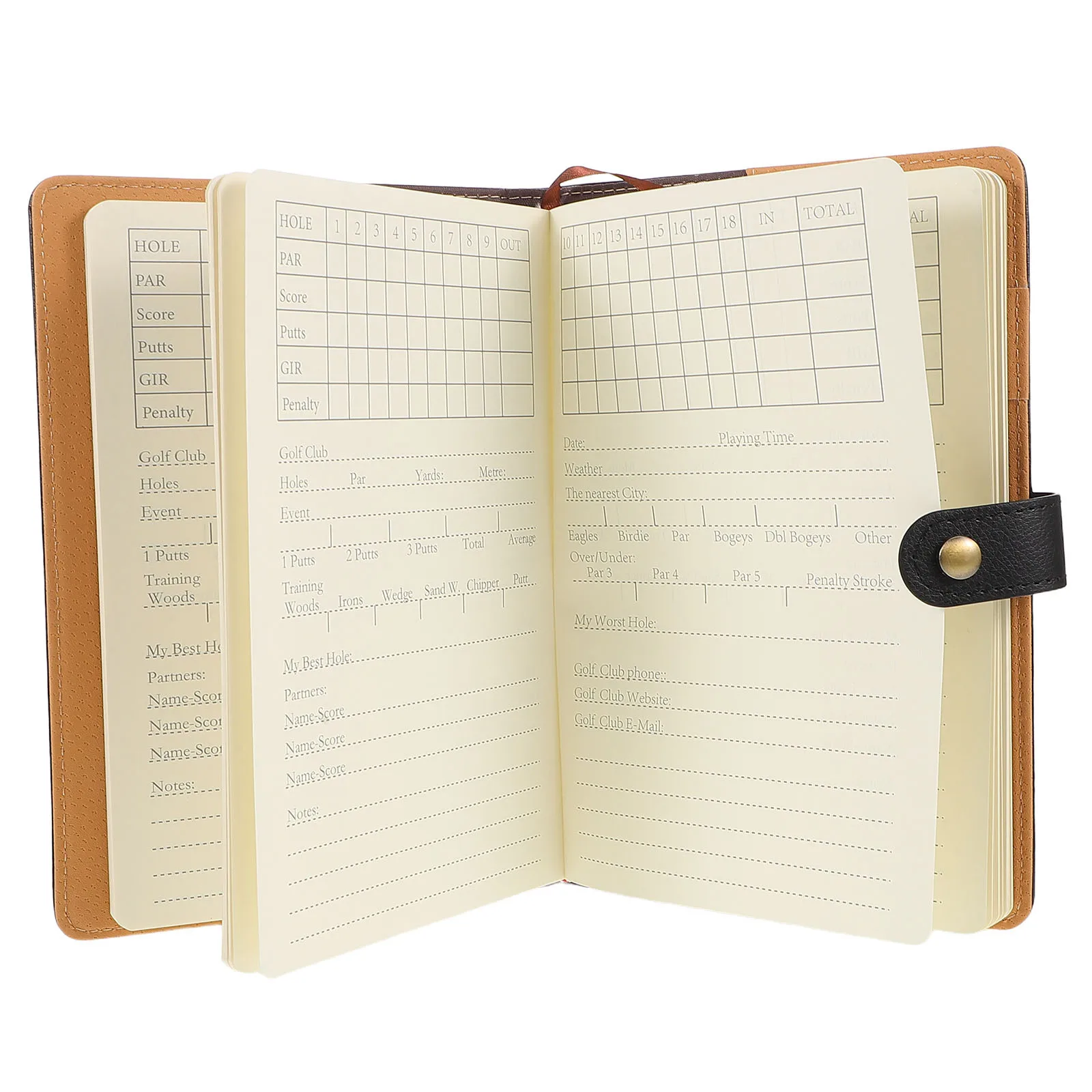 

Golf Scorecard Holder Fake Cover Durable Portable Golf Accessories Elegant Gift for Enthusiasts Golfs Balls Scorebook