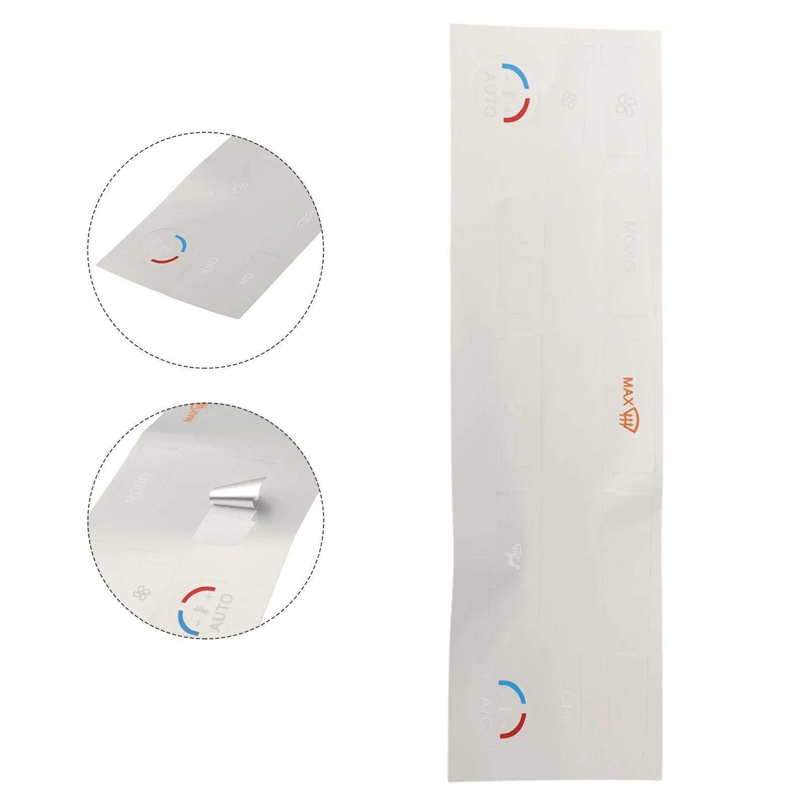 For MONDEO Button Sticker Button Decal Button Repair Decal Precise Letters Secure Vinyl Clear Visibility Opaque