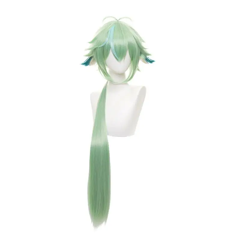 

Game Genshin Impact Sucrose Cosplay Wig Green Gradient Long Hair Heat Resistant Synthetic Halloween Party Accessories Props