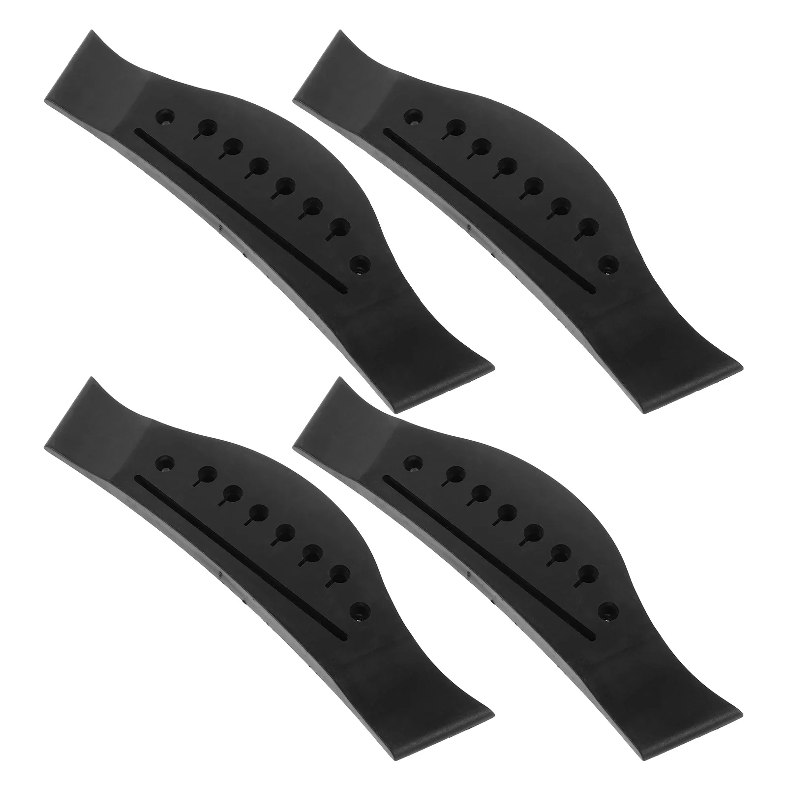 

4Pcs Acoustic Guitar Bridge Set Folk Wood Replacement Durable Parts for Stable Tone Sustain Suitable for Guitar Upgrades