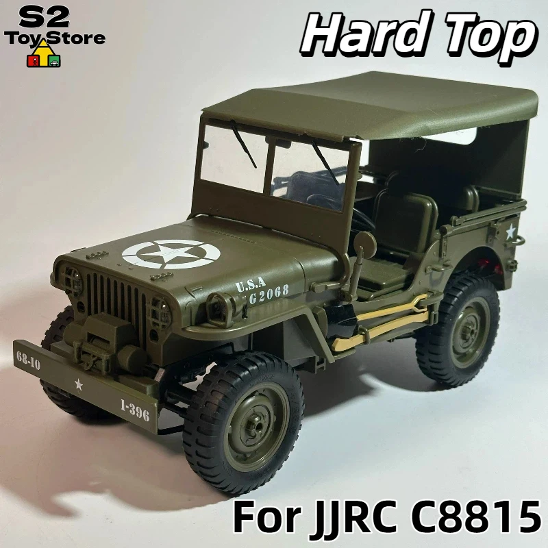 Крыша-тент для радиоуправляемого краулера JJRC 1/10 Willys Jeep, военная модель, неразрушающая установка, аксессуар для тюнинга радиоуправляемых машин