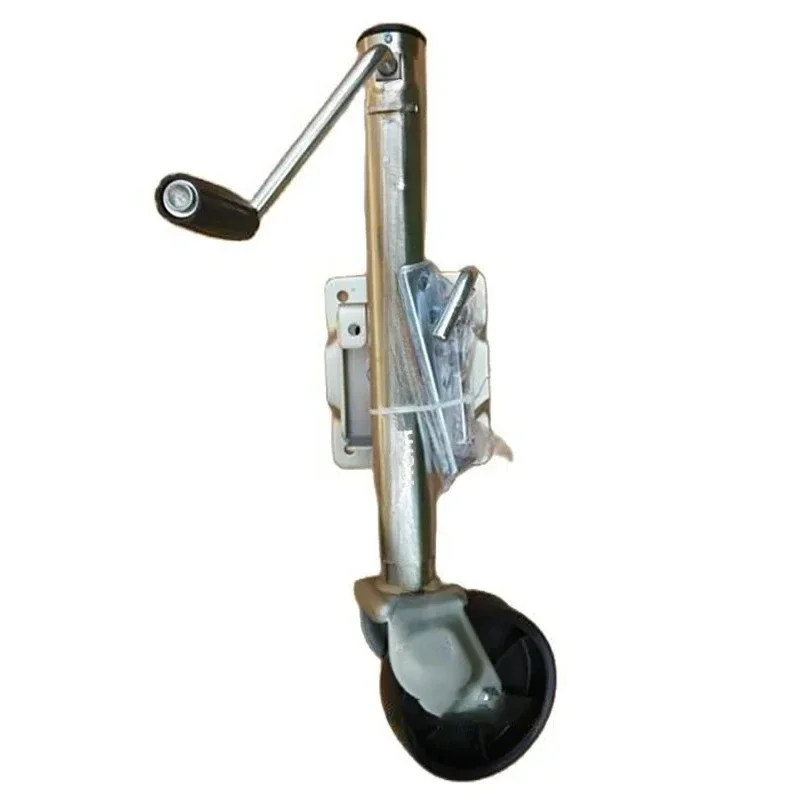 6 Inch Solid Wheel Sidewind Round Swivel Trailer Jack With Bolt On Capacity 540KG Jockey Wheel Boat RV Parts Accessories