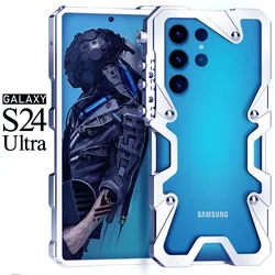 For Samsung s24 ultra Metal Bumper Case Aluminum Metal Frame Cover Shockproof Funda For Samsung s23 ultra s22 note 20 ultra Case