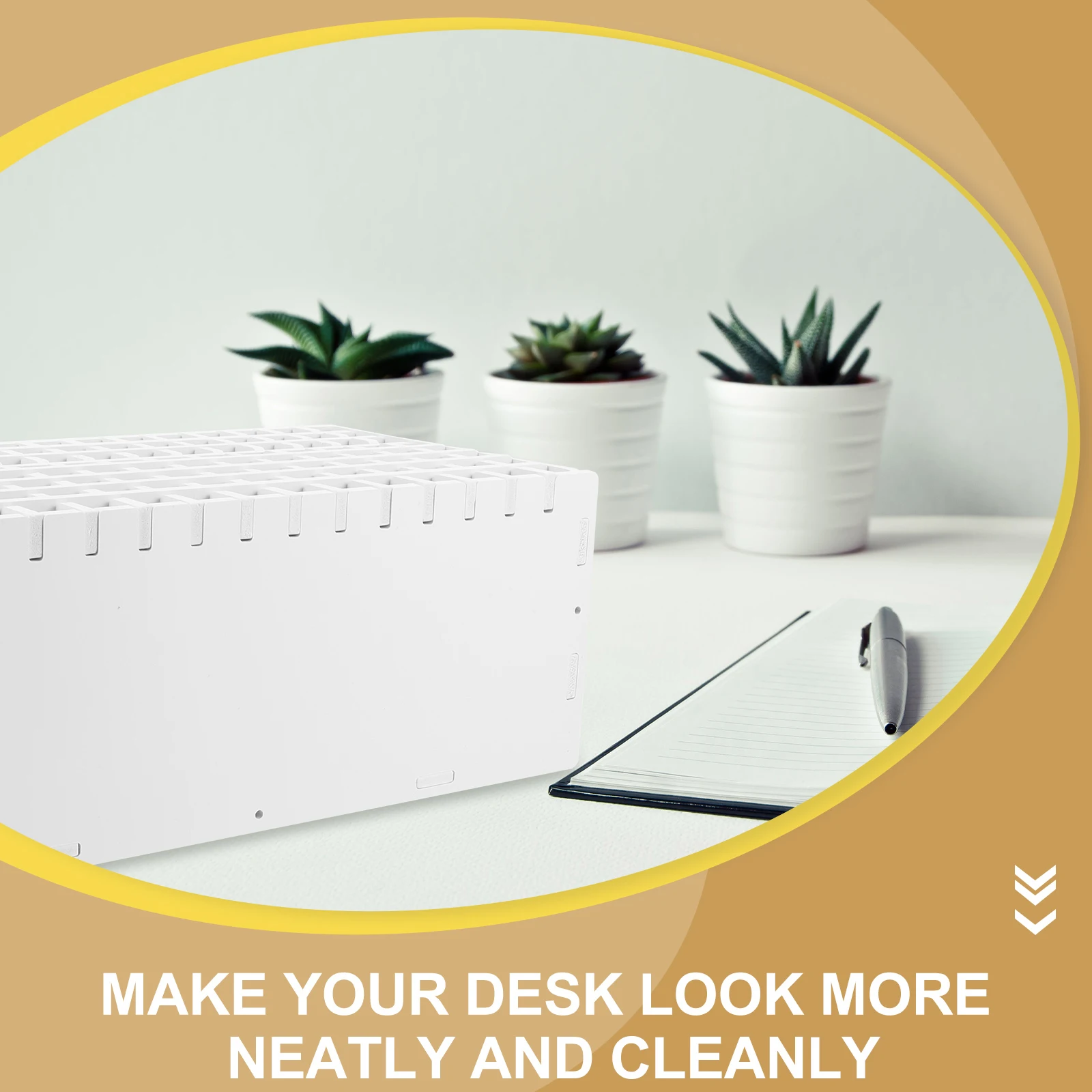 

Marker Pen Storage Rack Multi-Function Desk Organizer Durable Office Table Stationery Storage Box Desktop Organizer for Home