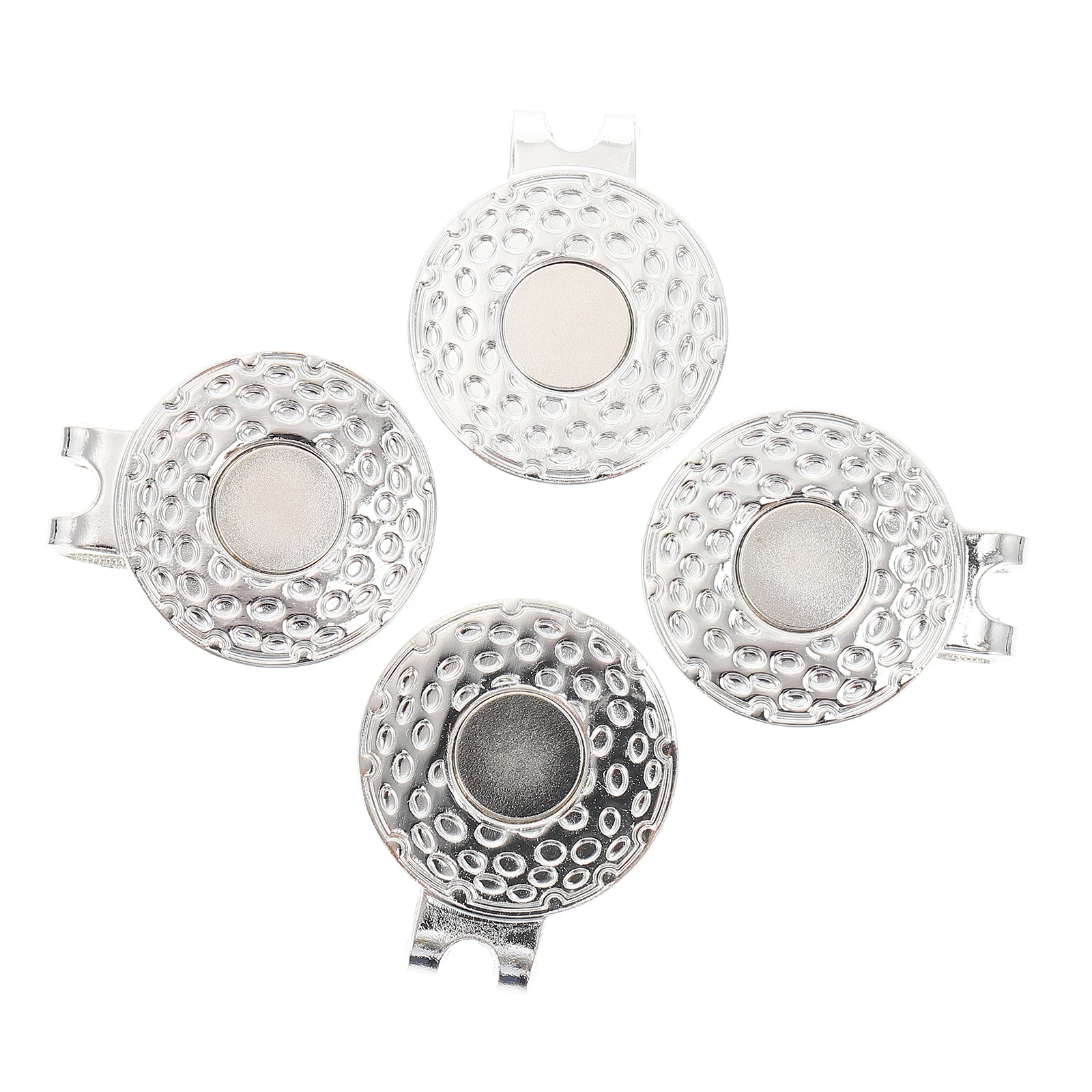 4 قطعة كرة جولف ماركر كليب سبائك الزنك خفيفة الوزن دائم قبعة جولف كليب الغولف العرض ماركر المشبك المشبك للقبعة #2