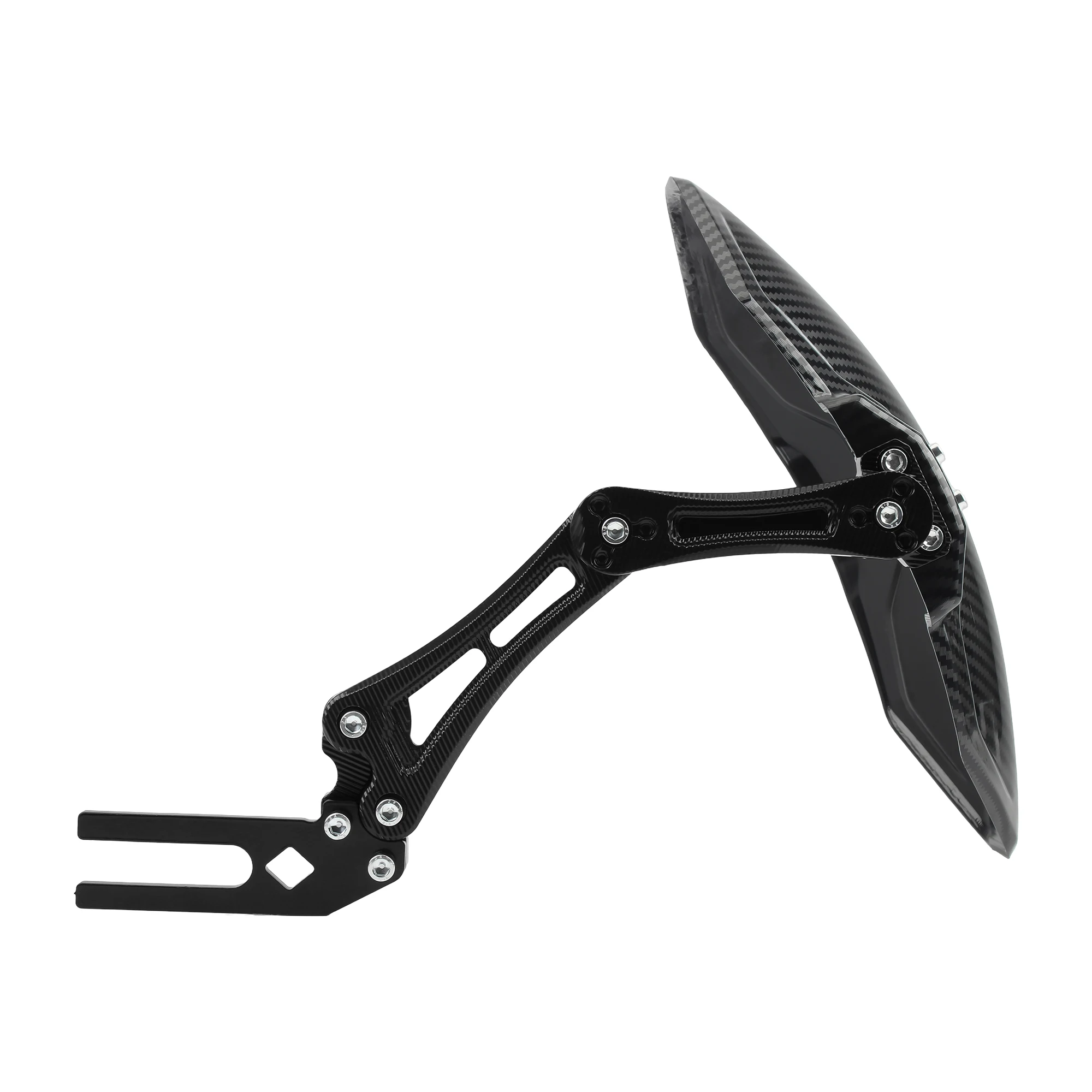 Motorcycle Adjustable Imitation carbon fiber Rear Wheel Fender Mudguard For Cafe Racer E-bike Scooter Moped Universal Parts