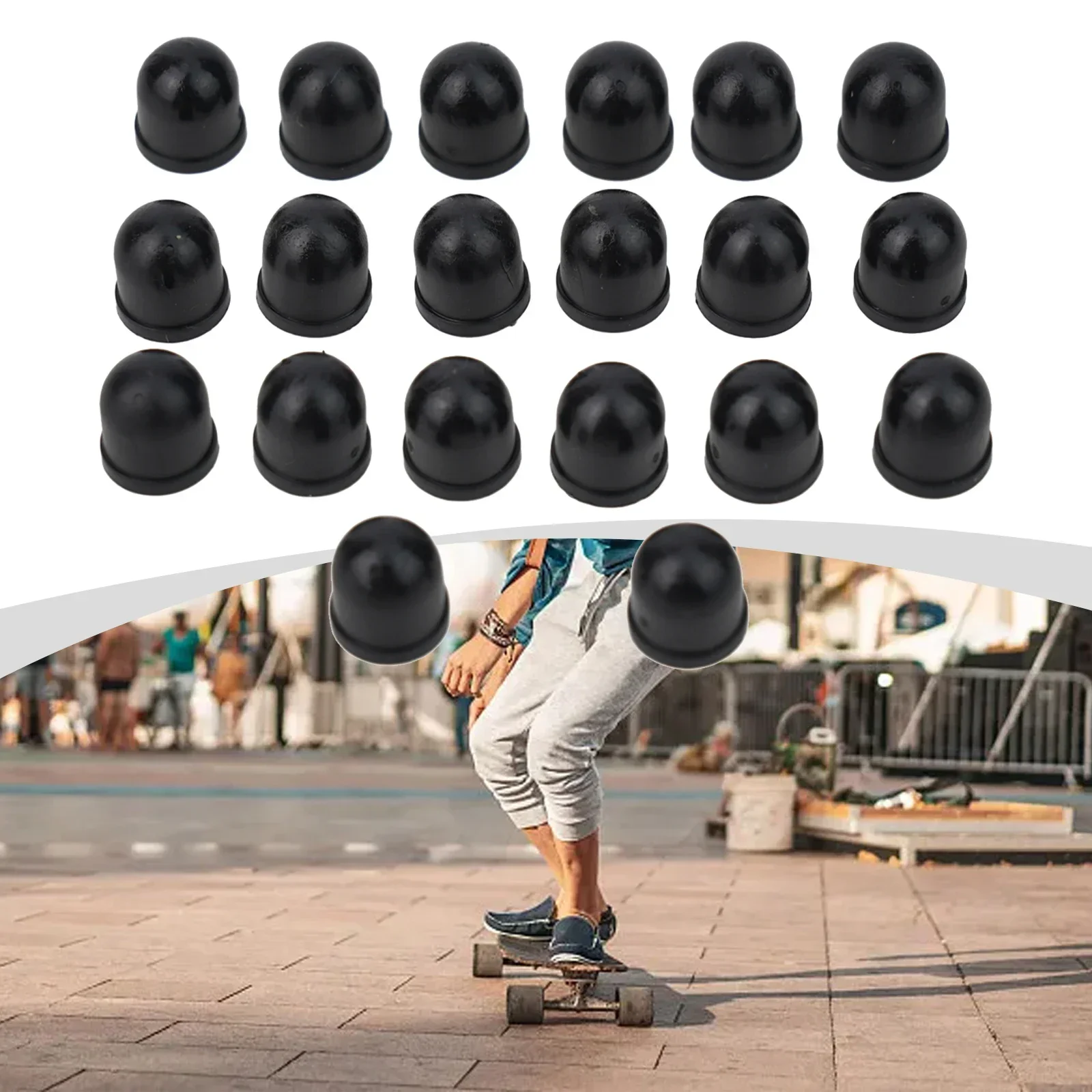 20 PCS Sostituzione Skateboard Pivot Cups 12mm Sostituzione Skateboard Longboard Accessori Tubo Pivot Per Piccoli Pesce da 3,25 pollici