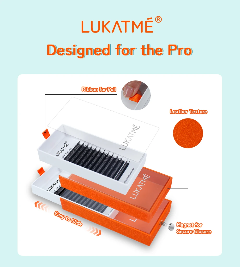 LUKATME M/C/D Curl 7-14mm Foxy Volume 4D 5D Wimpern Braun YY Wimpern Vorgefertigte 6D 7D 8D Fächer Flauschige U-6D Falsche Wimpernverlängerung – Detail 14