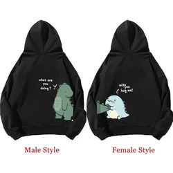 2024 New Blouses Unisex Spring Autumn Men and women Hoodie Sweaters Clothes Funny Dinosaur Hoodie Printed Hoodie Long Sleeve