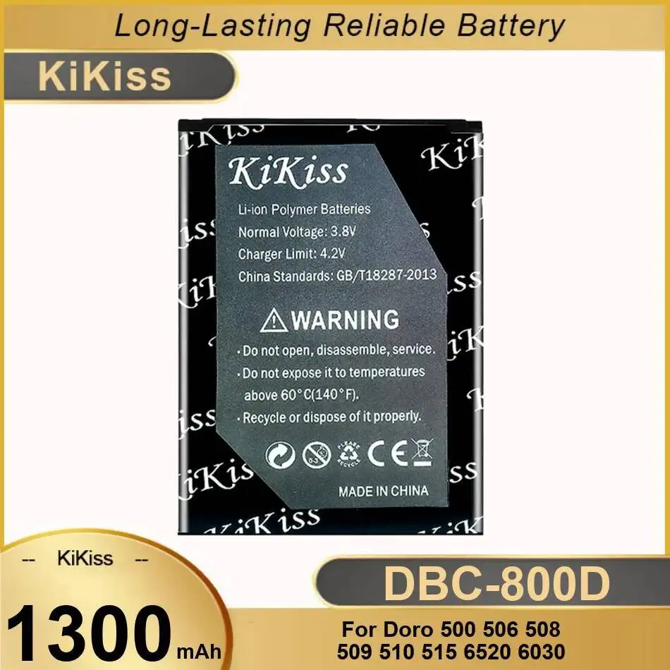 

1300 мАч Dbc-800D Сменный аккумулятор премиум-класса для мобильного телефона Doro 500 506 508 509 510 515 6520 6030