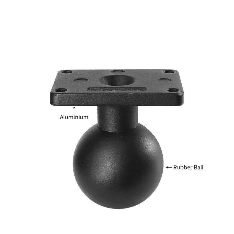 Aluminum Square Ball Mounts with 2.25 Inch Ball-Head Adapter GPS Navigation Camera Support