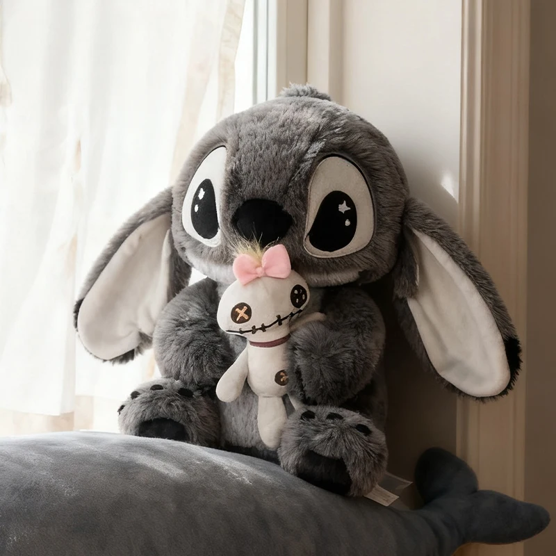 

Disney Black Grey Stitch Kawaii Plush Toy Anime Doll Cartoon&Cute Birthday Festival Gift Children's Toys