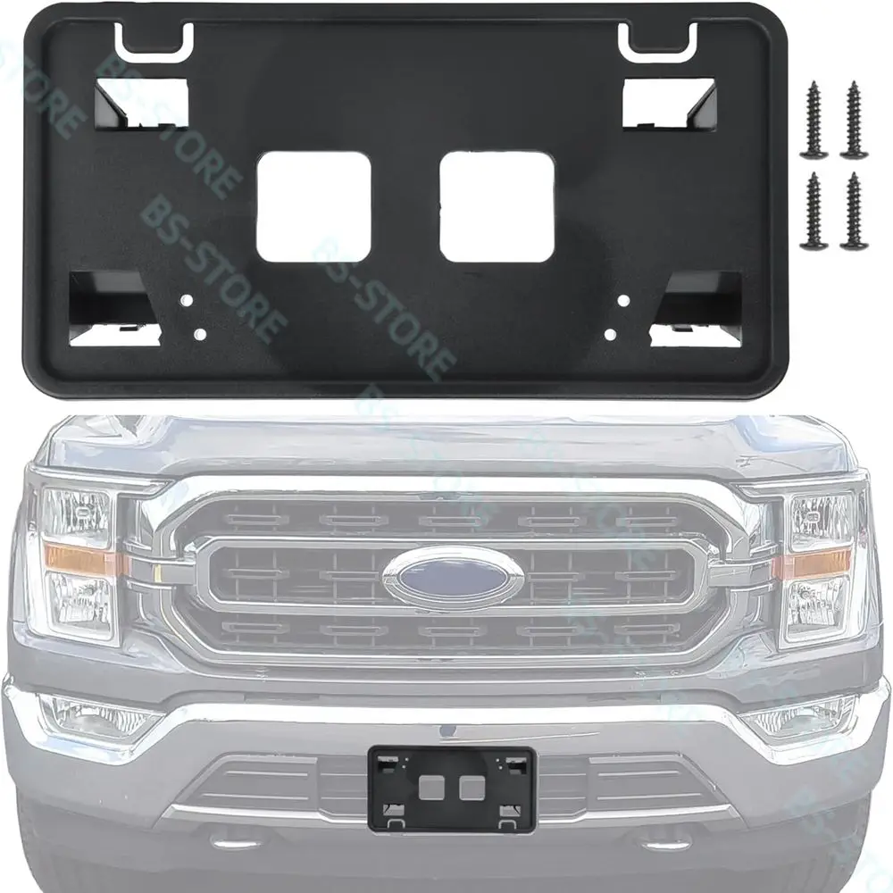 

1X Replacement for Front Bumper License Plate Frame Bracket 2021 2022 2023 Ford F150 ML3Z-17A385-AB FO1068185 ONLY for 3.3L 5.0L