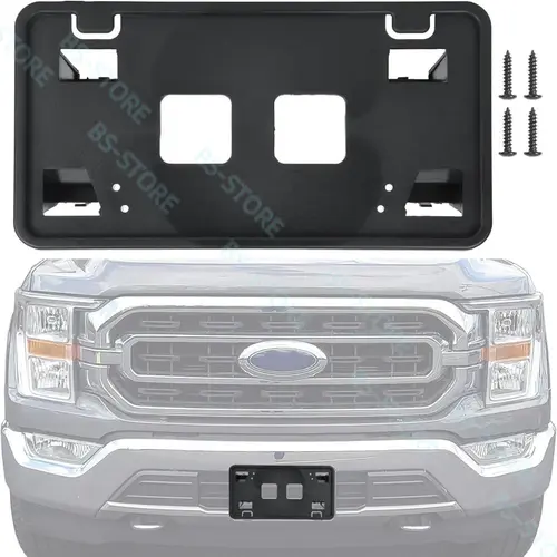 1X reemplazo para parachoques delantero marco para matrícula soporte 2021 2022 2023 Ford F150 ML3Z-17A385-AB FO1068185 solo para 3.3L 5.0L