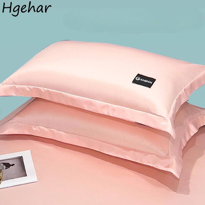 

Ice-silk Pillowcase Summer Breathable Household Universal Modern Rayon Satin Skin-friendly Smooth Comfortable Pillow Cover