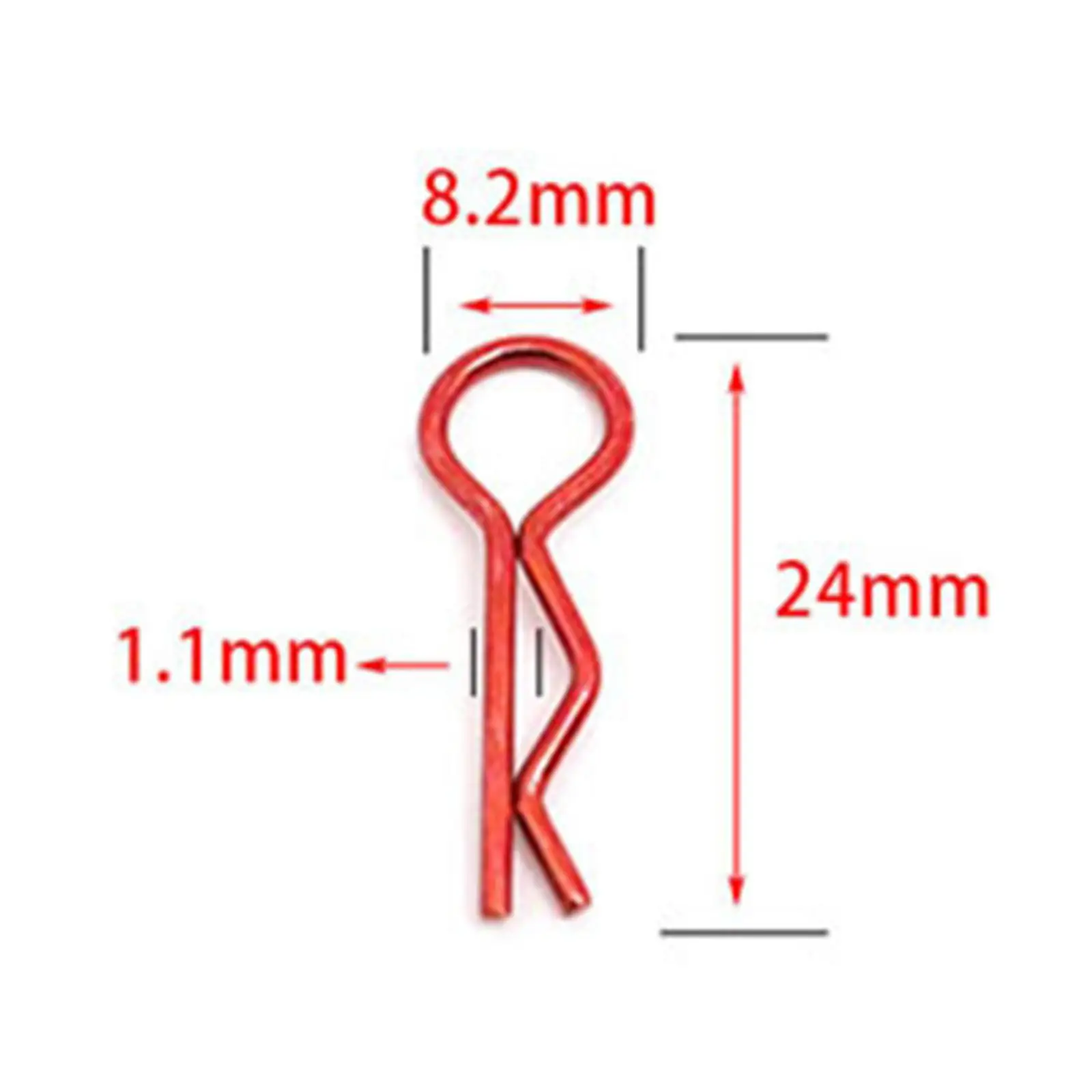 20x RC Body Clips and Anti Lost Ropes Replacement Spare Parts for 1/8 1/10 1/12 1/16 RC Model Accs DIY Parts Replacement