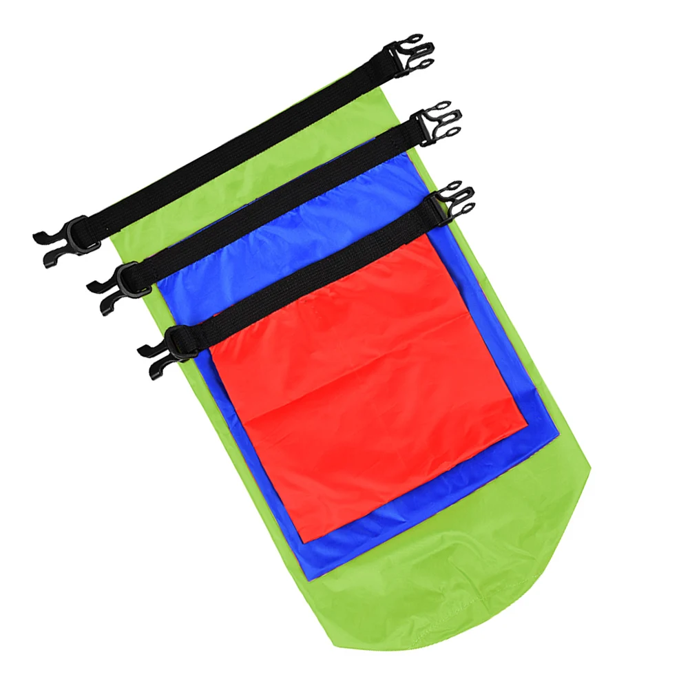 

3pcs Waterproof Storage Bag 1.5L 3L 8L Bright Swim Buoy With Dry Compartment For Phone Keys Id Floating Safety Gear Swimming