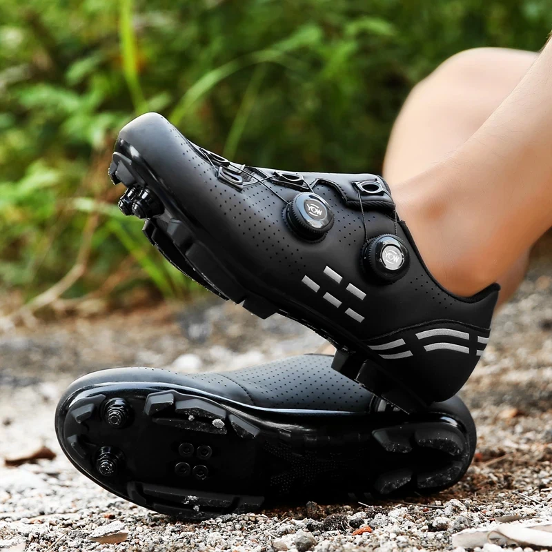 Afbeelding 6: Fietsschoenen Heren Mountainbike- en Racefietsschoenen Lichtgewicht en Ademend Geschikt voor Snelrijden Off-road SPD-MTB