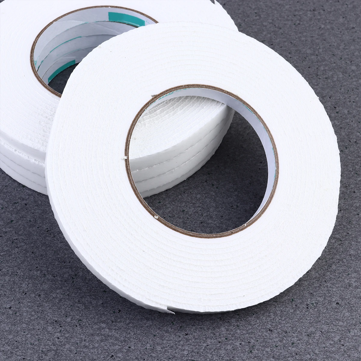 12pcs 12 Rolls Double-Sided Foam Adhesive Tape Durable Seal Strips For Windows Doors Home 1Cm Width Heat Insulation Shockproof