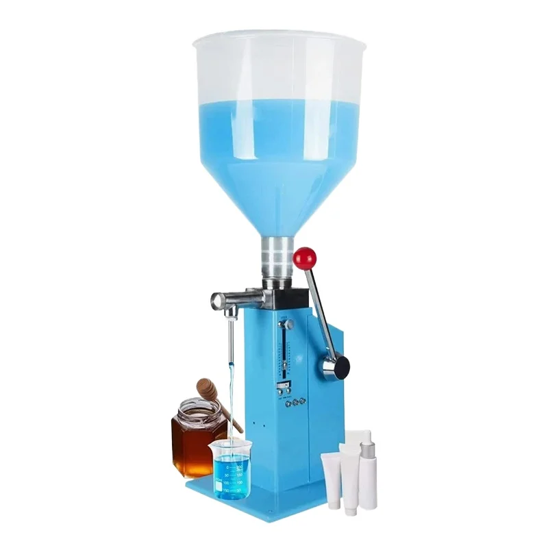 5-50ml Manual Paste Liquid Filling Machine A03 Pro Commercial Dispenser Filler Adjustable Oil Honey Bottle Equipment Efficient