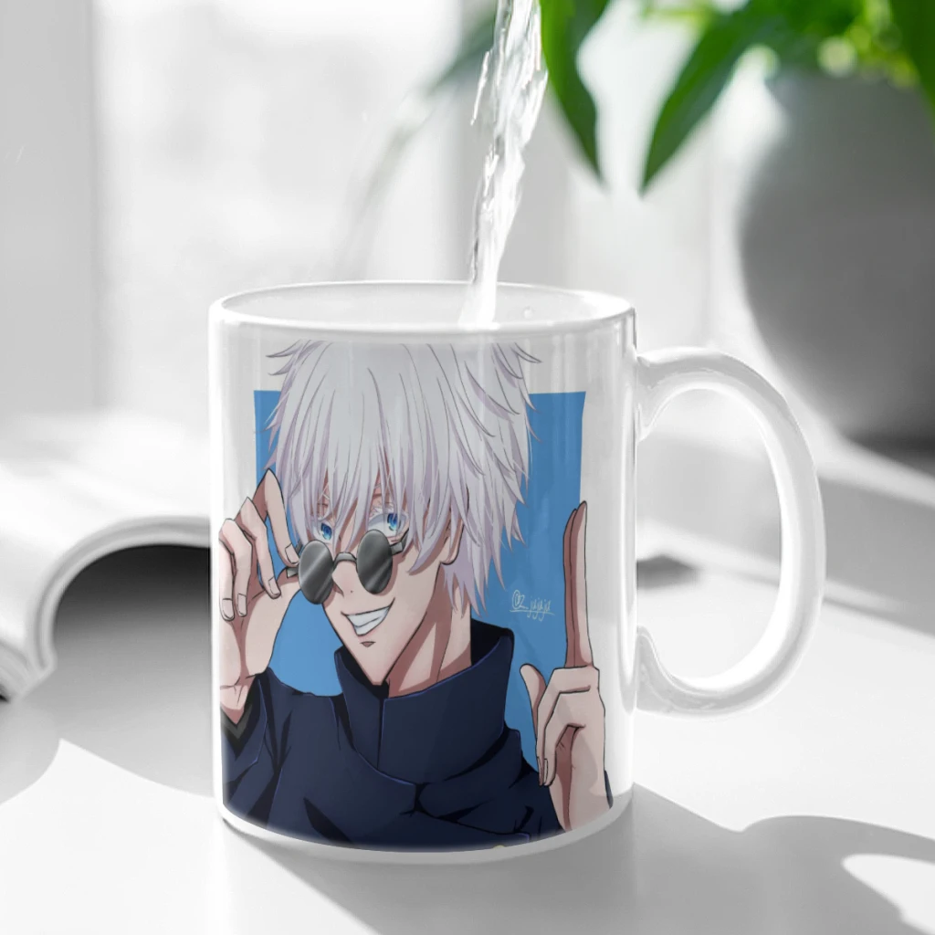 Jujutsu Kaisen Gojo Satoru Coffee Mug Custom Tea Cup Black Milk Beer Mugs Lovers Friends Gifts