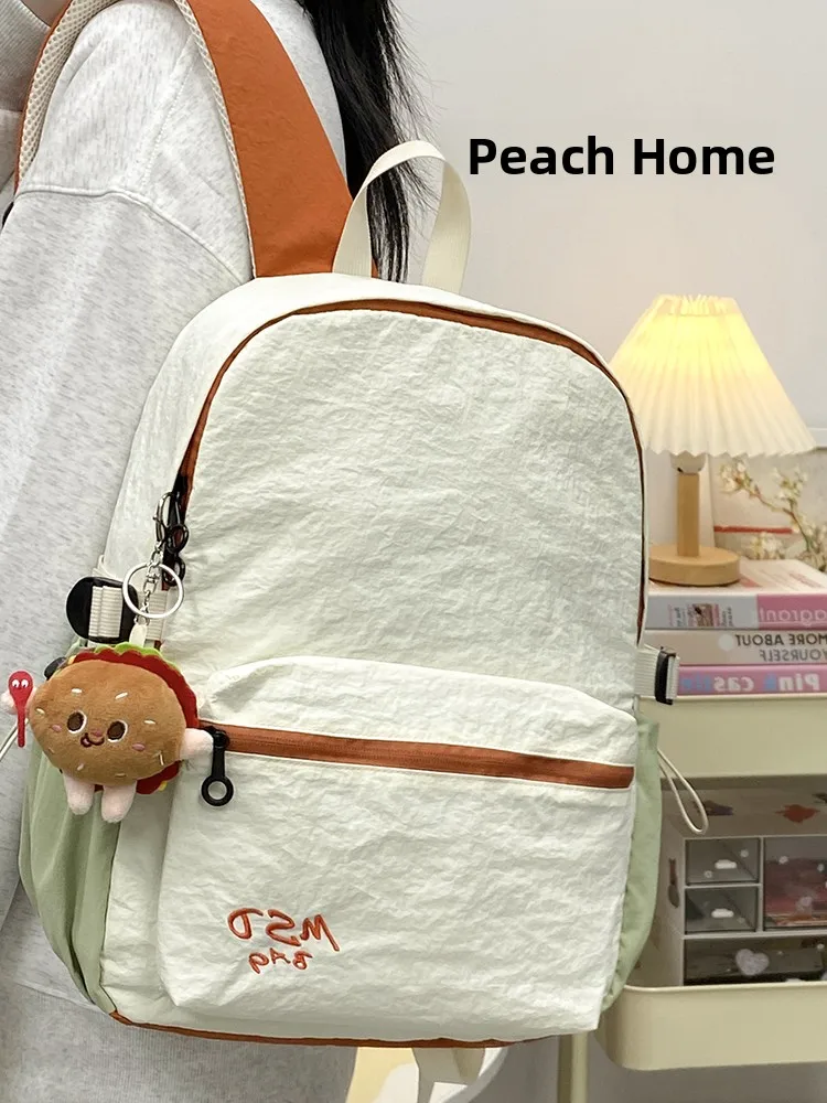 

High Aesthetic Value Lightweight Dual-oulder Bapa for Women College Students Traveling Faionable Versatile Casual Sim...