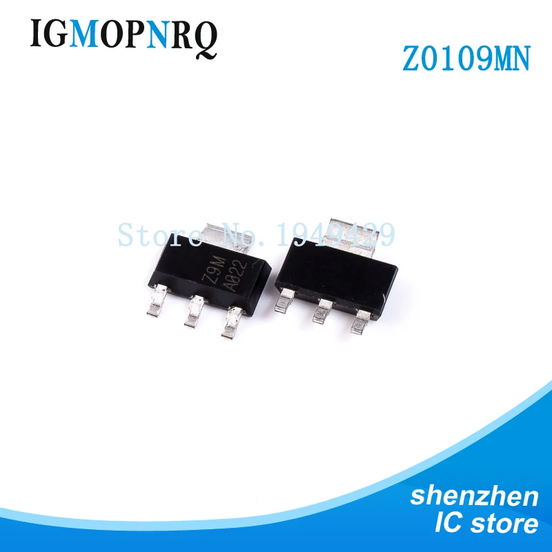 TRIAC-puerta sensible, 10 piezas, Z0109MN5AA4 SOT-223 Z0109MN Z0109 SMD Z9M, nuevo