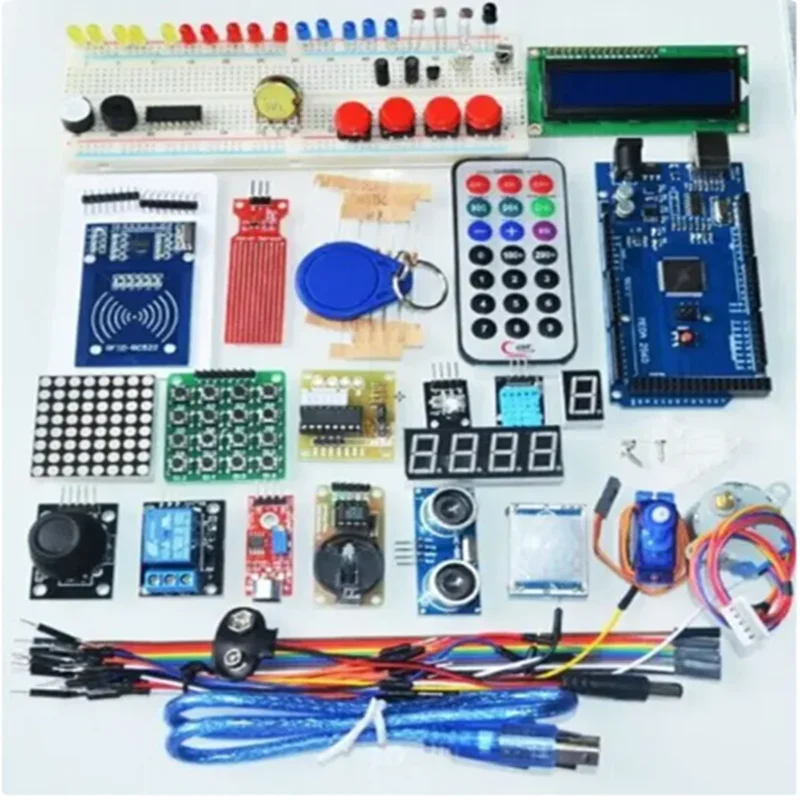 Kit de iniciación RFID para Arduino UNO R3, sistema de circuitos, versión mejorada de aprendizaje Suite, con caja de venta al por menor