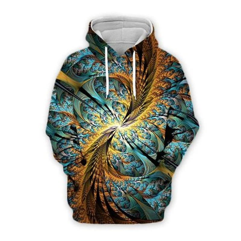 3d Retro Abstract Print Men's New Hoodies Harajuku Style Men And Women Colorful Psychedelic Sweatshirt Pullover Oversized Hooded