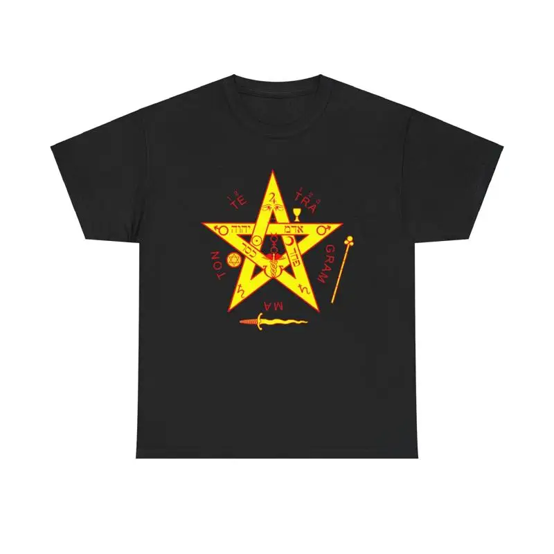 Tetragrammaton Occult Symbolism Graphic T Shirt yhvh hebrew occult magic tee