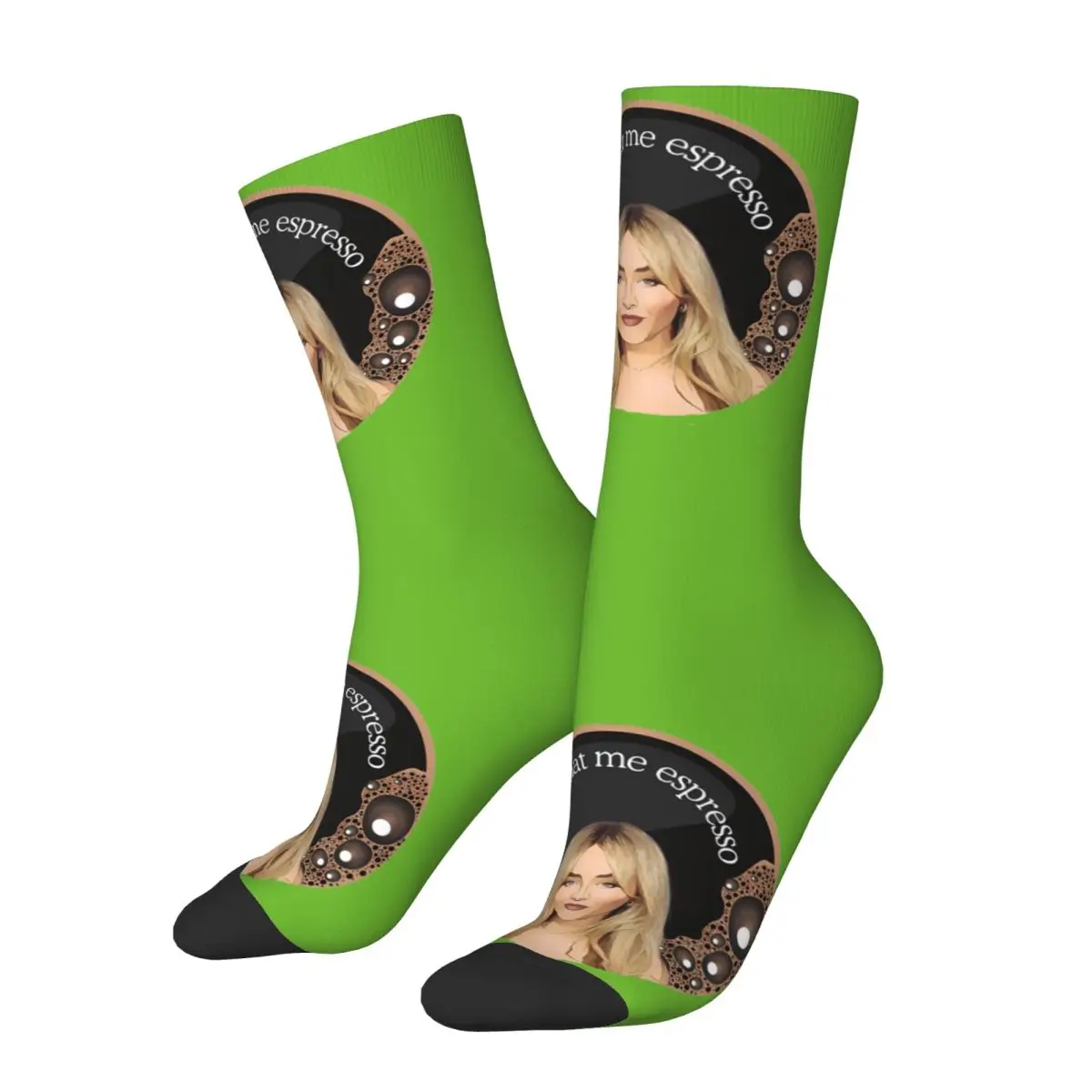 Happy Sabrina Carpenter- Classic Men's Socks Vintage S-Sabrina Carpenter Hip Hop Novelty Seamless Crew Sock official-website